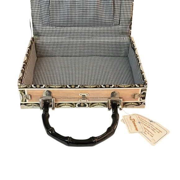 Vintage Blossom Cowgirl Horse Western Cigar Box Purse Handbag Top Handle - Picture 11 of 15